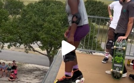 My first drop in on 13.5 ft ramp #fyp #foryoupage #rollerskating #vertramp