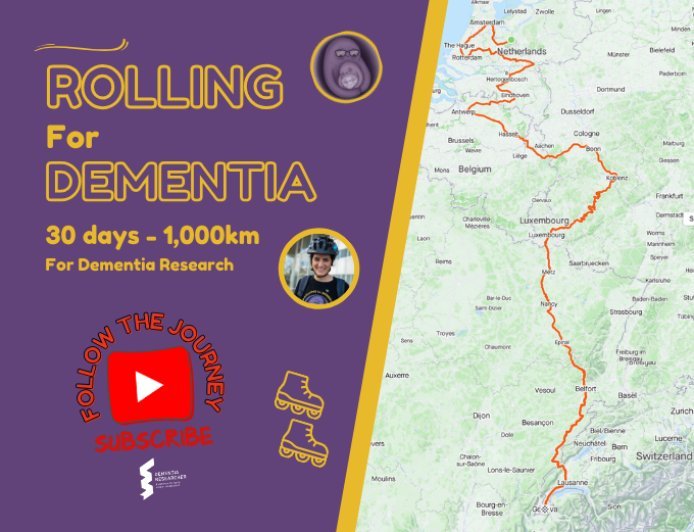 Golnaz Atef's 1,000km Skating Journey for Dementia Research
